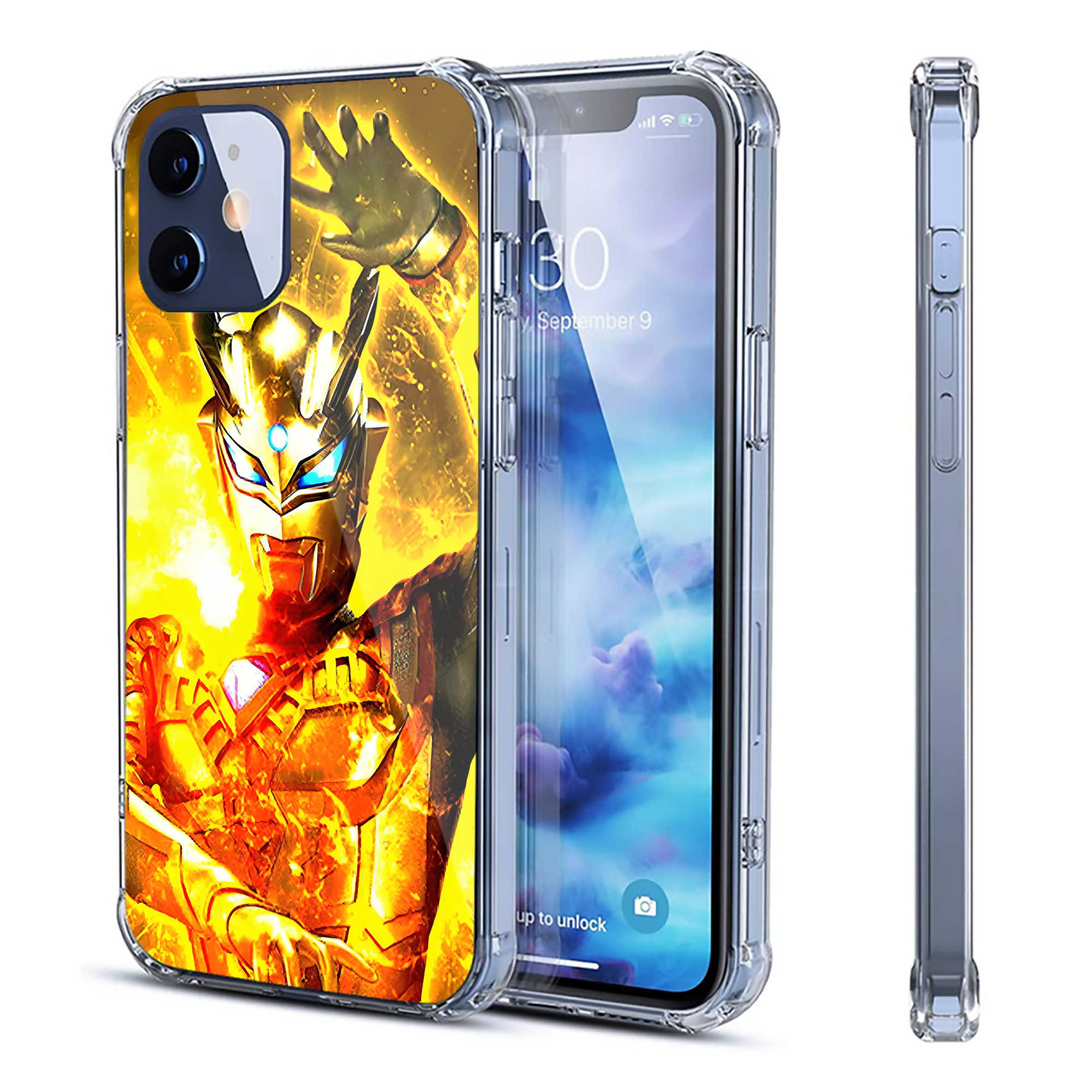 （画像用） ウルトラマン Ultraman 【iPhone 12シリーズ対応】透明スマホケース（クリアソフトケース）